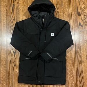 Carhartt Yukon Extremes Insulated Coat 3M Thinsulate Mens Small 104476-N04 Black